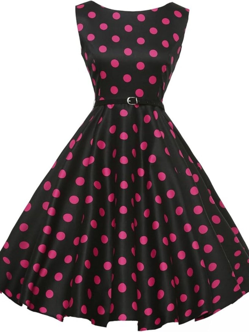 Grace Karin Polka Dot Retro Hepburn Swing Dress